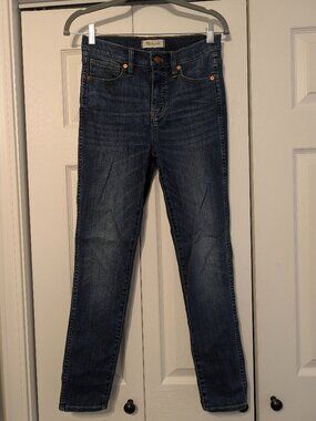 Madewell 10" High Rise Skinny Jeans Dark Wash Size 26